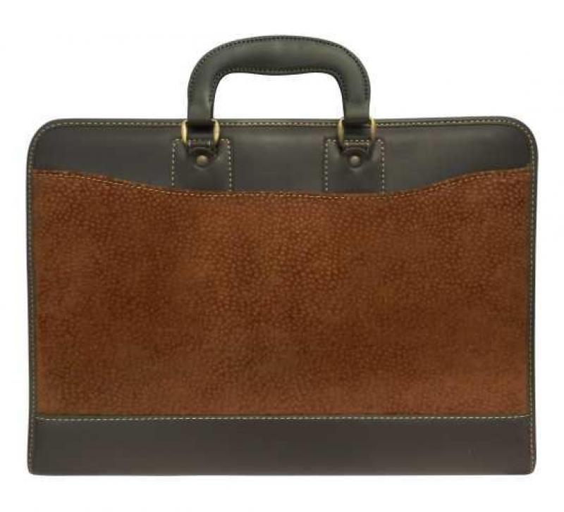 Maletín En Carpincho y Cuero Ecologico