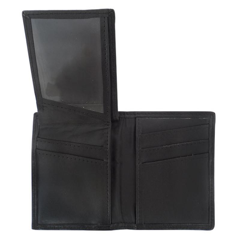 Billetera De Cuero Fina Con Porta Tarjetas y Volante Vertical - Imagen 2